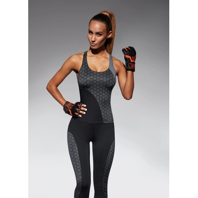 Bas Bleu sportovní top Escape Top 50 šedá černá – Zboží Mobilmania