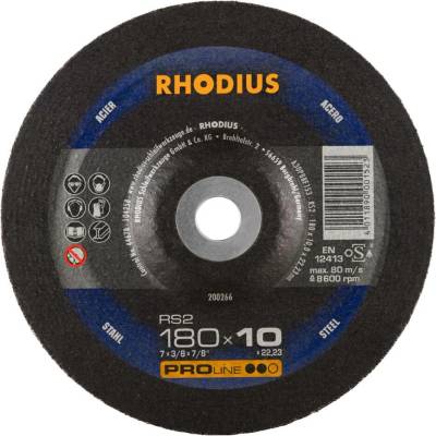 RHODIUS Brusný kotouč RS2 180 x 10,0 x 22,23 PROline 200266