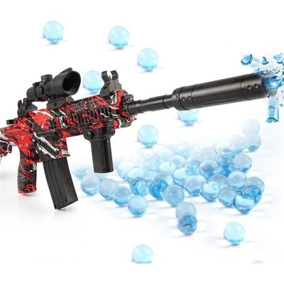 Sunny Blaster M416 pištoľ na vodné gélové guľôčky s príslušenstvom červená M416red