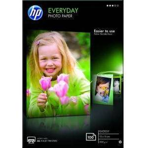 HP Хартия HP Everyday Glossy Photo Paper-100 sht/10 x 15 c - CR757A