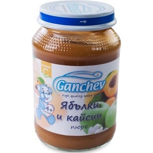 Ганчев пюре ябълки и кайсии - 190 г