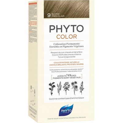 Phyto Color barva na vlasy velmi světlá blond 9