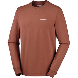 Salomon Мъжка блуза с дълъг ръкав Salomon Chest Logo Long Sleeve Tee Longsleeve - Burnt Umber (217-0090-0112)