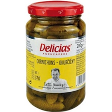 Delicias cornichons uhorčičky mini 370 ml