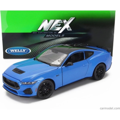 Welly Ford usa Mustang Coupe 2024 modrá 1:24