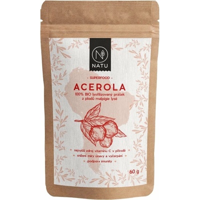 Natu Acerola prášok 80% BIO 60 g