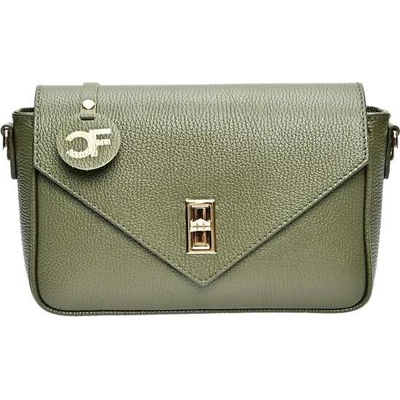 Carla Ferreri dámská kožená crossbody kabelka CF1948T Verde Militare