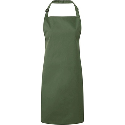 Premier Workwear Klasická zástěra za krk PR150 Moss -ca. Pantone 418C 72 x 86 cm