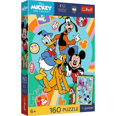 TREFL Premium Plus Kids Mickey Mouse Přátelé 160 dílků