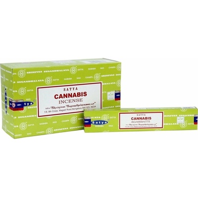 Shrinivas Satya Indické vonné tyčinky Cannabis 15 g