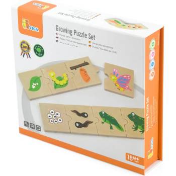 Image 1 of Viga Toys Образователен пъзел Viga - Растеж и развитие на видовете (51609)