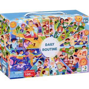 dodo Пъзел в куфарче DoDo от 100 части - Ежедневие (300619) - baby