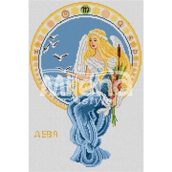Milena Style Зодия Дева - гоблен със схема конци Ariadna 1: 4