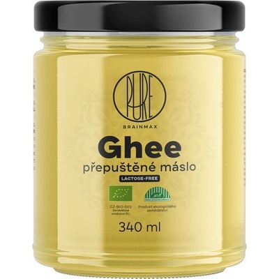 BrainMax Pure Ghee přepuštěné máslo GHÍ BIO 340 ml