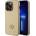 GUESS Kалъф Cover Guess PU 4G Strass Metal Logo за iPhone 15 Pro Max, Gold (fc45350a5b08)