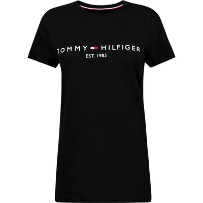Tommy Hilfiger Тениска Tommy Hilfiger Logo Crew Neck T Shirt - Black BAS