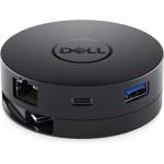 Dell DA300 Жичен USB 3.2 Gen 2 (3.1 Gen 2) Type-C Черен (DELL-DA300)
