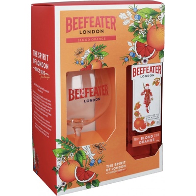 Beefeater Blood Orange 37,5% 0,7 l (dárkové balení 1 sklenice) – Zboží Dáma