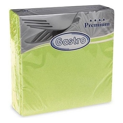 Gastro ubrousky Premium 50ks světlě zelené 40x40cm