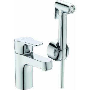 Ideal Standard Смесител за умивалник Ideal Standard Cerabase H80, гланциран хром, с интимен душ (BC834AA)