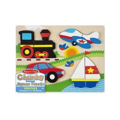 Melissa & Doug Дървен пъзел - Превозни Средства, 11893 Melissa and Doug, 000772118934