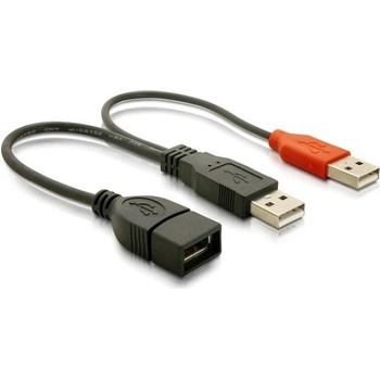 Delock USB napájecí Y kábel, 2x A na A