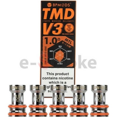 BP Mods TMD Mesh V3 žhaviaca hlava 1,0 ohm 5-PACK