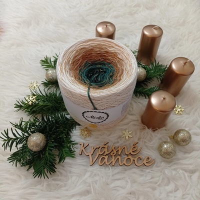 Mishastyle Příchod Vánoc (tmavě zlatý lurex) 3nitka návin: 500m