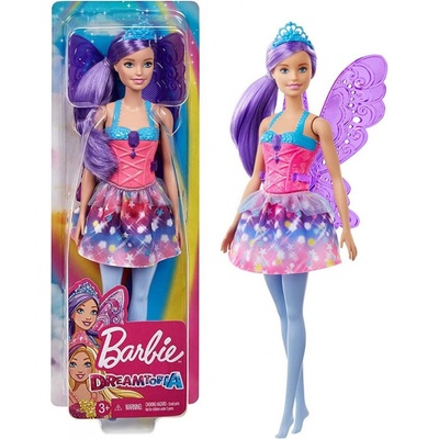 Mattel Barbie Kouzelná víla fialová křídla – Zboží Dáma