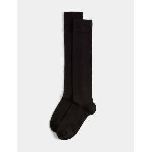 Marks & Spencer Опаковка 2 чифта меки чорапи до коляното Marks & Spencer черен Marks & Spencer | Cheren | ЖЕНИ | 3-5