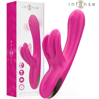 Intense britney multifunction rabbit vibrator 23 cm pink