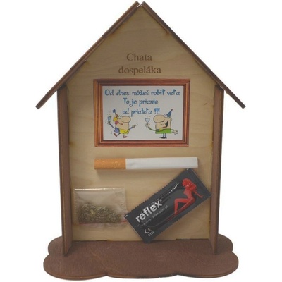 HOME Darčekový predmet CHATA 20x15 cm