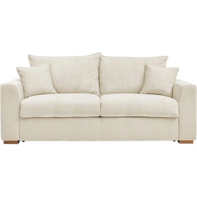 Bobochic Кремав разтегателен диван от рипсено кадифе 225 cm Augustin - Bobochic Paris (WT-WOII-3.5R-W_1 P484 N.MI)