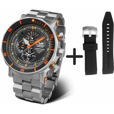 Vostok Europe YM86/620A506 černý gumový řemínek