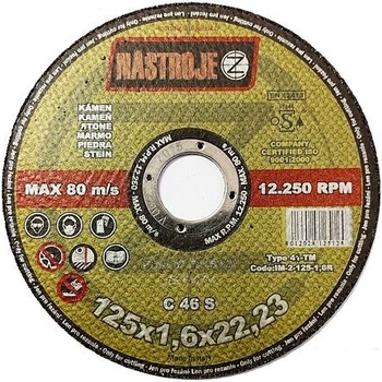 Nástroje cz Řezný kotouč 125 x 1,6 mm IM-2-125-1,6R