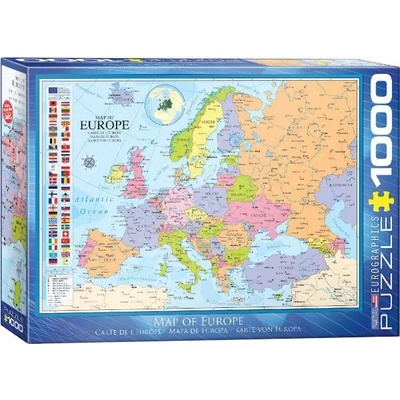 EUROGRAPHICS - Puzzle Map of Europe 2 - 1 000 piese