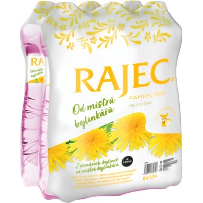 Rajec Pramenitá voda Pampeliška nesycená 6 x 1,5 l