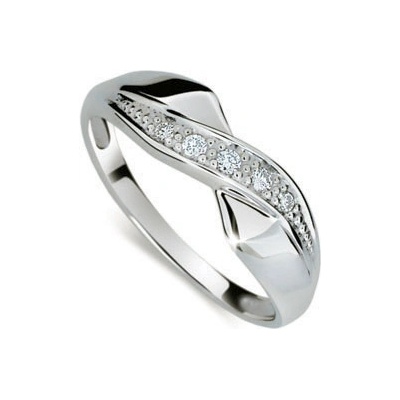 Steel Edge prsten stříbro se zirkony 1915