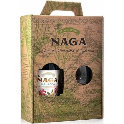 Naga Rum Naga Malacca 40% 0,7 l (dárkové balení 1 sklenice)