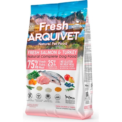 Arquivet Fresh Polovlhké losos s morčacím mäsom 10 kg