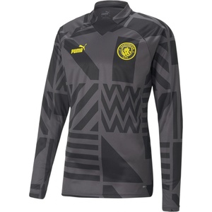 PUMA Mcfc Prematch Sweat Drill Top Mens - Black/Yellow