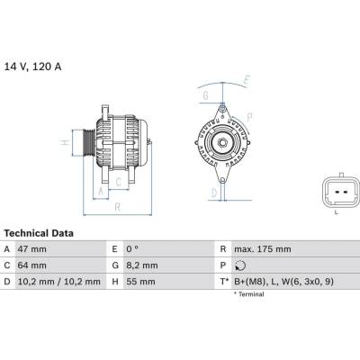 BOSCH Generátor 0986049650