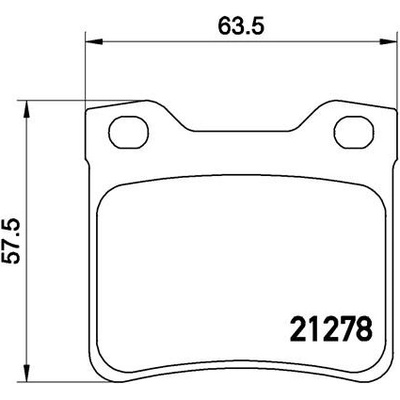 BREMBO Sada brzdových platničiek kotúčovej brzdy P61058
