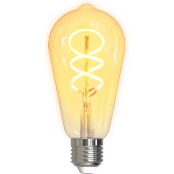 DELTACO SMART HOME SH-LFE27ST64S LED крушка, E27, волфрамова, спирала, WIFI, 5, 5 W, бяла, регулируема