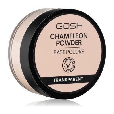 Gosh Chameleon sypký transparentní pudr s matným efektem Transparent 8 g