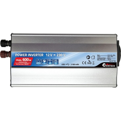 Compass Trafo 12/230V 600W + USB