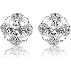 Silenti Jewelry Сребърни обеци "Лъчезарност