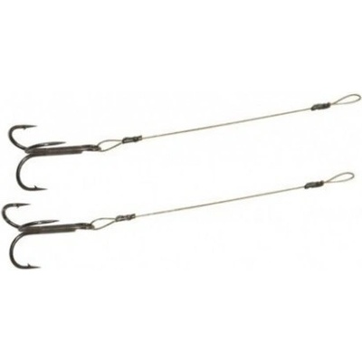 Mistrall Ocelové lanká s trojháčikom veľ.2 10,5 cm 15 kg 2 ks