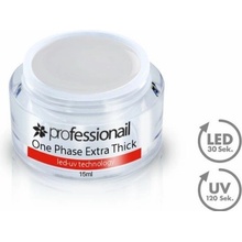 Professionail LED UV gel JEDNOFÁZOVÝ ČIRÝ-HUSTÝ Čirá 15 ml