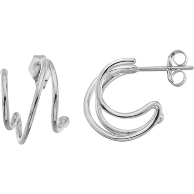 Hot Diamonds Dizajnové strieborné náušnice s diamantmi Much Loved DE864